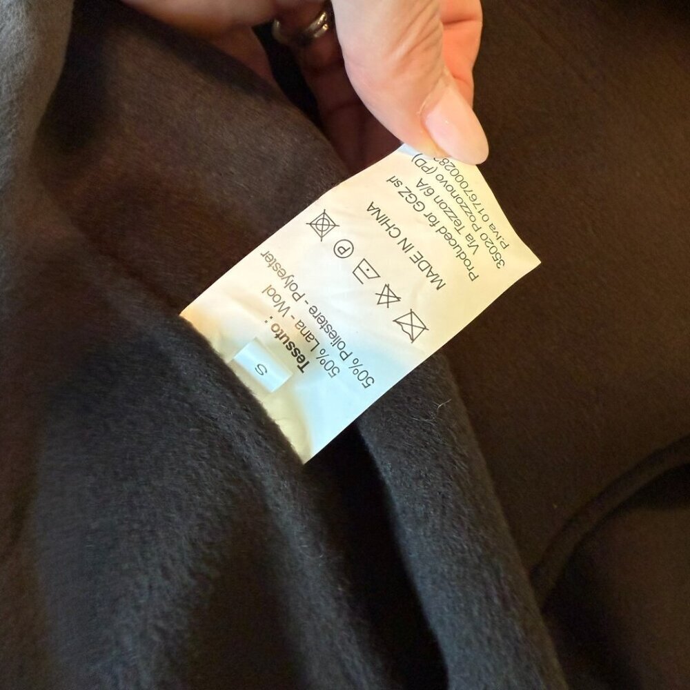 Vicolo Brown Wool Boyfriend Oversized Jacket Made in Italy NWT Size S - Picture 9 of 11